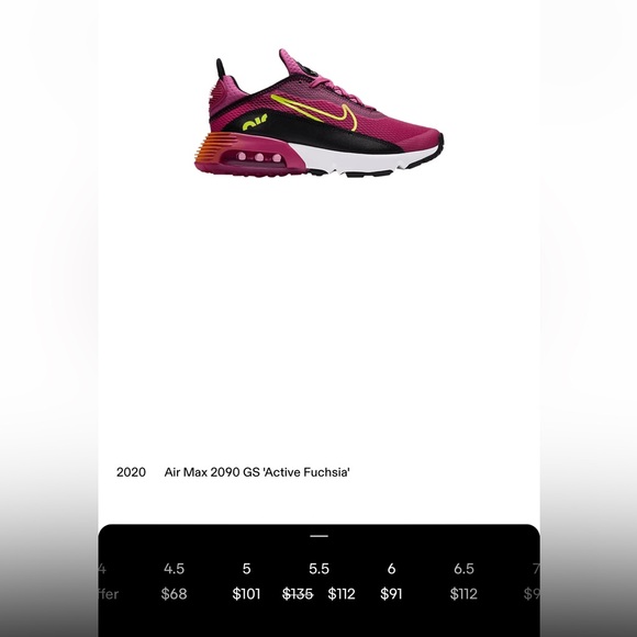 Nike Air Max 2090 GS “Active Fuchsia” Women’s Size 7 - Picture 9 of 9
